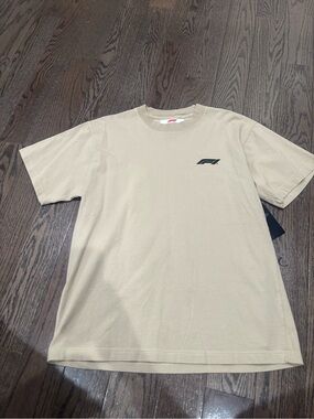 PacSun F1 Logo Short Sleeve Tee in Beige